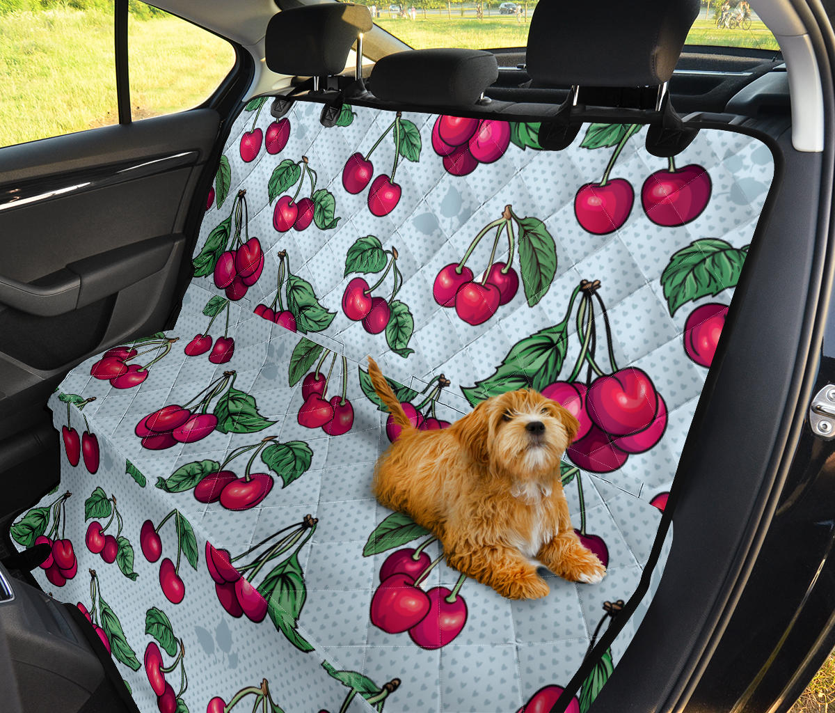 Cherry Pattern Print Design CH01 Rear Dog  Seat Cover