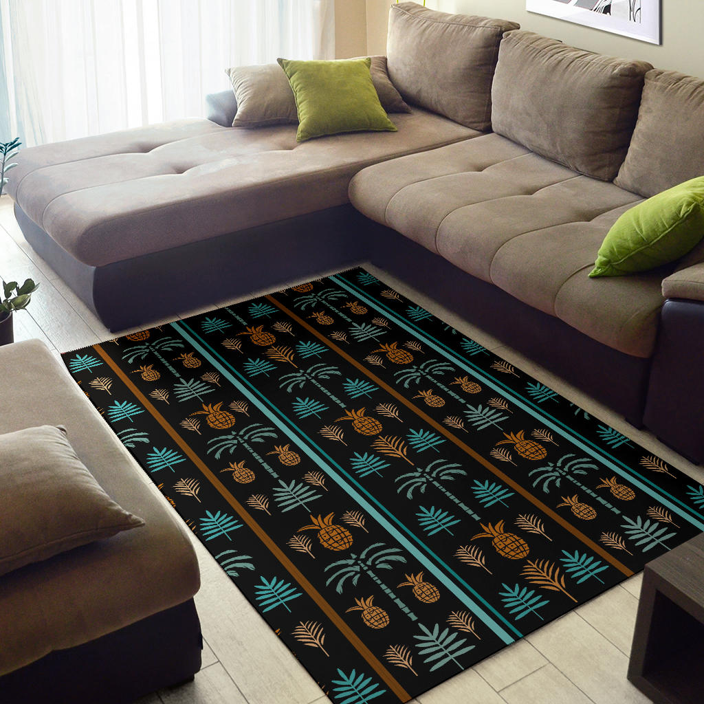 Hawaiian Themed Pattern Print Design H023 Area Rugs