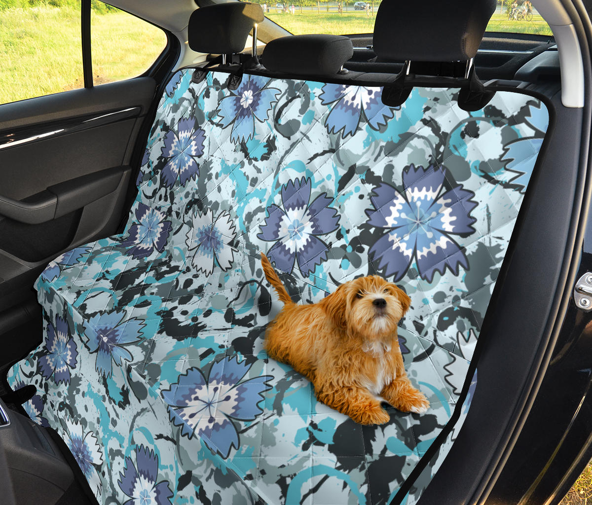 Carnations Pattern Print Design CN04 Rear Dog  Seat Cover