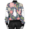 Alpaca Pattern Print Design 03 Women's Bomber Jacket