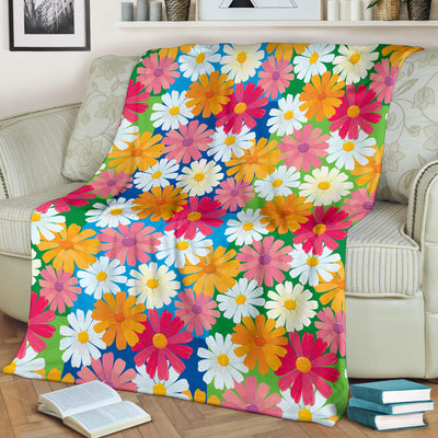 Daisy Pattern Print Design DS05 Fleece Blanket