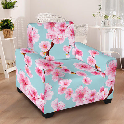 Cherry Blossom Pattern Print Design CB04 Armchair Slipcover