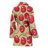 Cherry Pattern Print Design CH05 Women Bathrobe