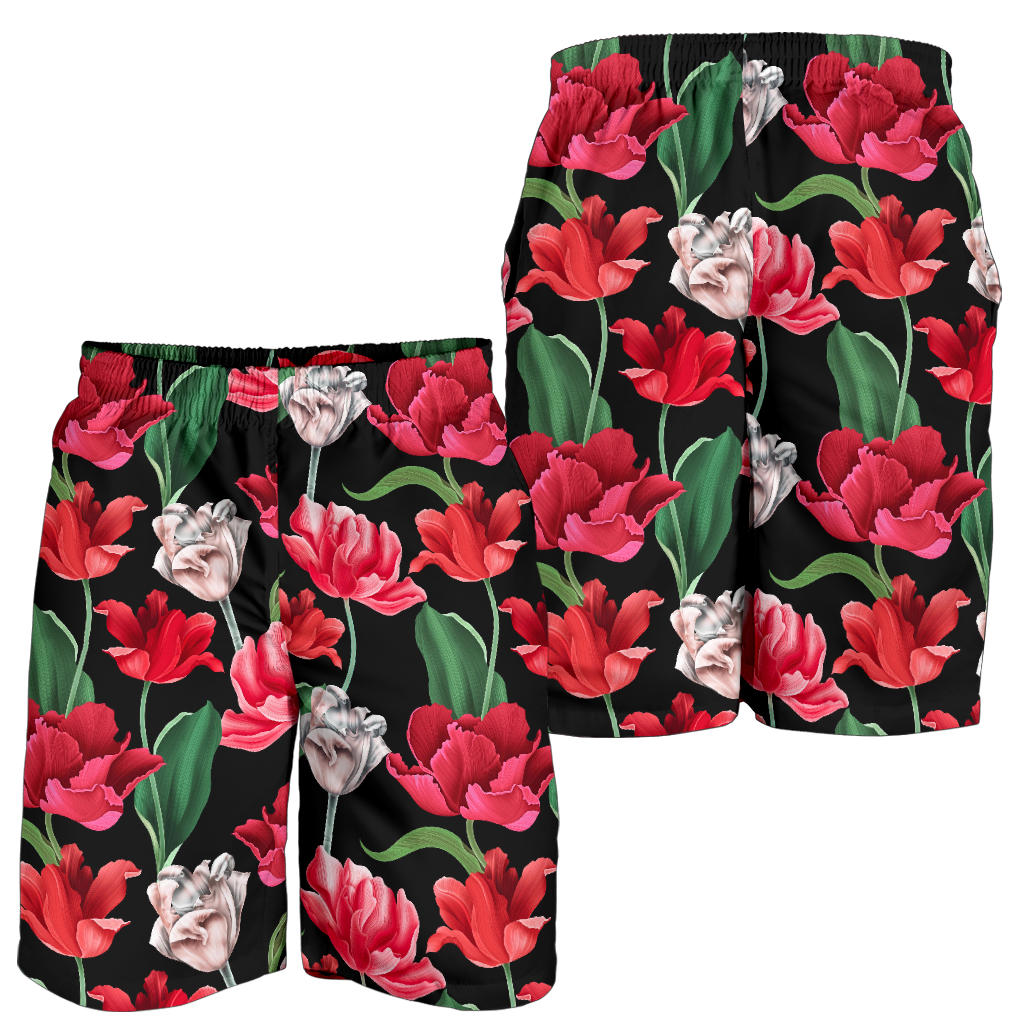 Tulip Pattern Print Design TP08 Mens Shorts
