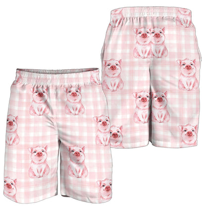 Pig Baby Pattern Print Design 01 Mens Shorts