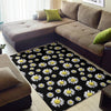 Daisy Pattern Print Design DS01 Area Rugs