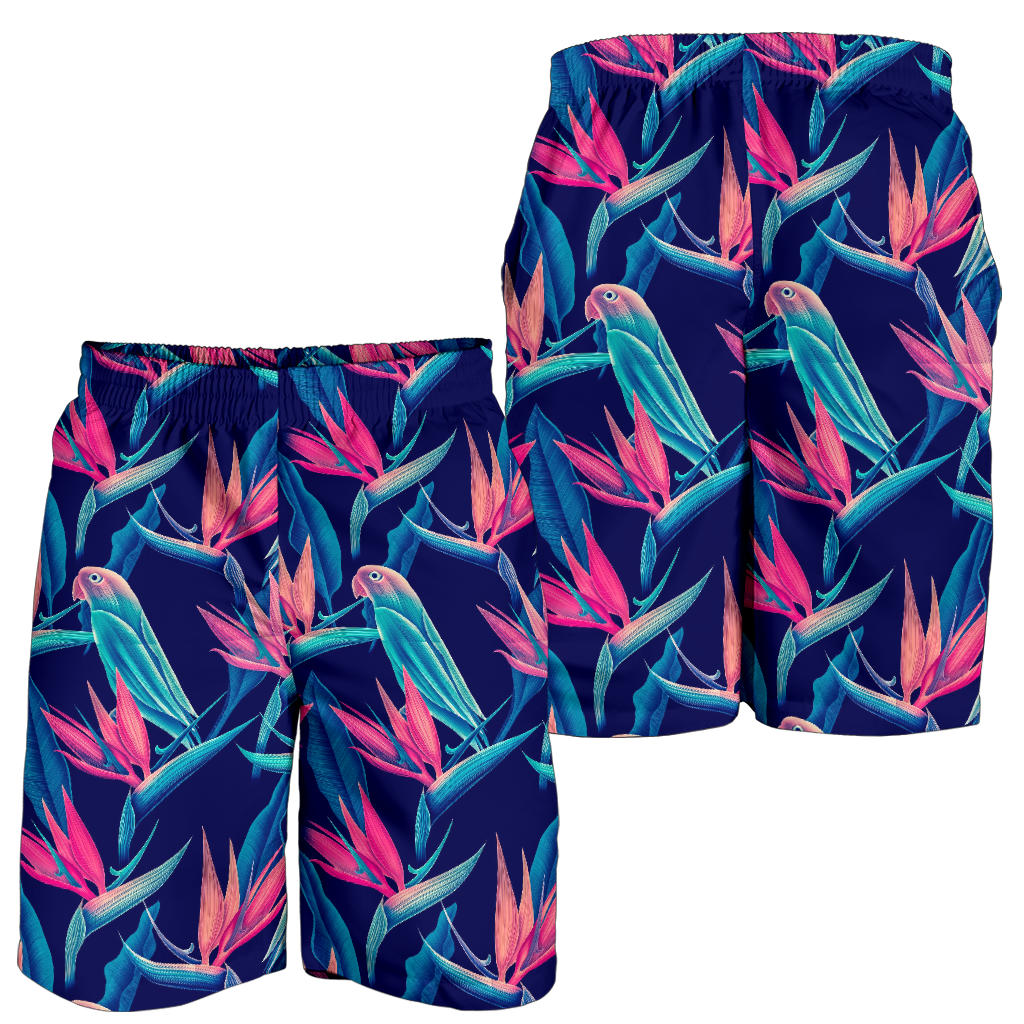 Tropical Flower Pattern Print Design TF024 Mens Shorts