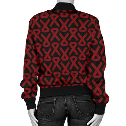 Multiple myeloma Pattern Print Design A01 Women's Bomber Jacket