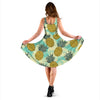 Pineapple Pattern Print Design PP03 Midi Dress