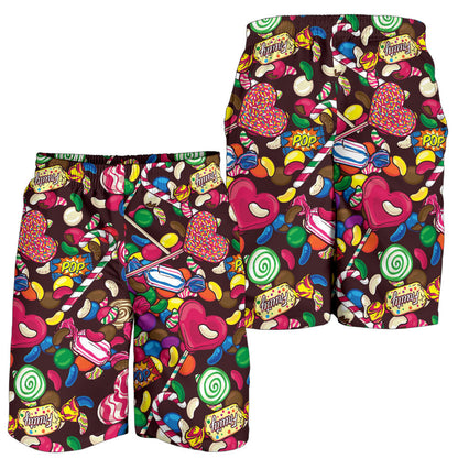 Candy Pattern Print Design CA02 Mens Shorts