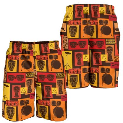 Percussion Pattern Print Design 02 Mens Shorts