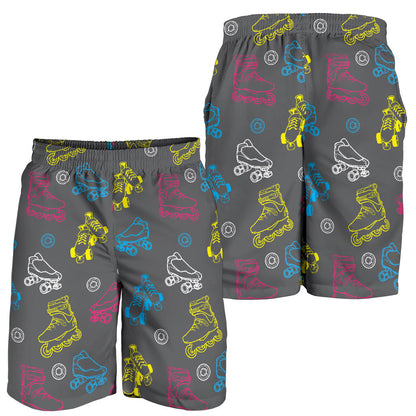 Roller skate Pattern Print Design A02 Mens Shorts