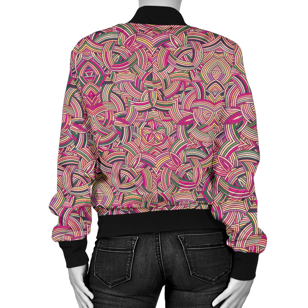 Celtic Pattern Print Design 04 Women's Bomber Jacket