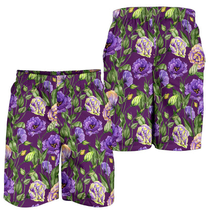 Lisianthus Pattern Print Design LT03 Mens Shorts