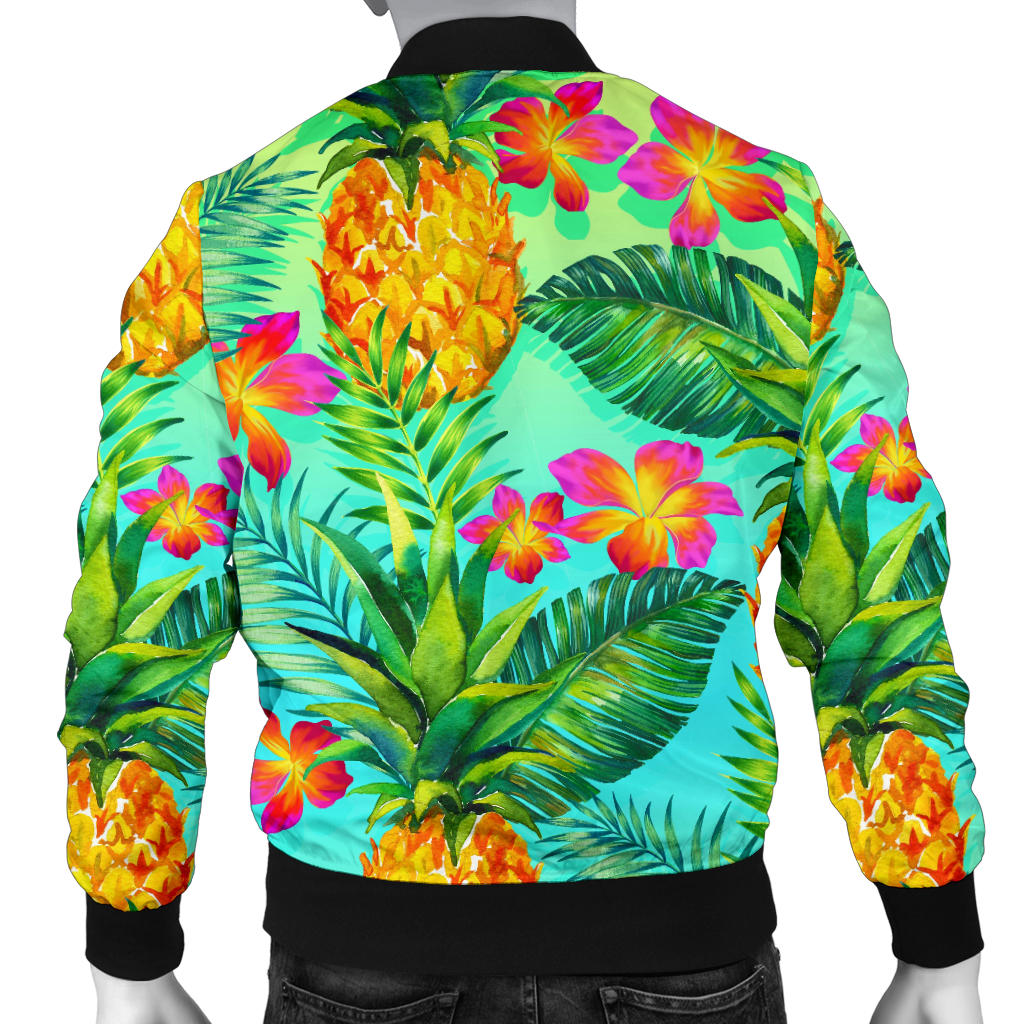 Pineapple Pattern Print Design PP010 Men Bomber Jacket