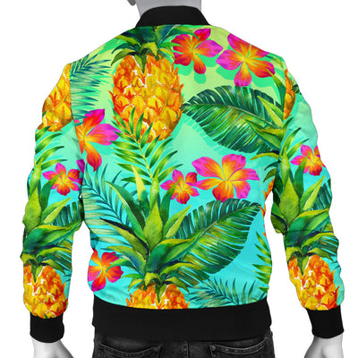 Pineapple Pattern Print Design PP010 Men Bomber Jacket