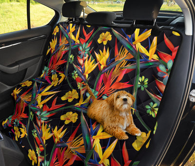 Bird Of Paradise Pattern Print Design BOP016 Rear Dog  Seat Cover