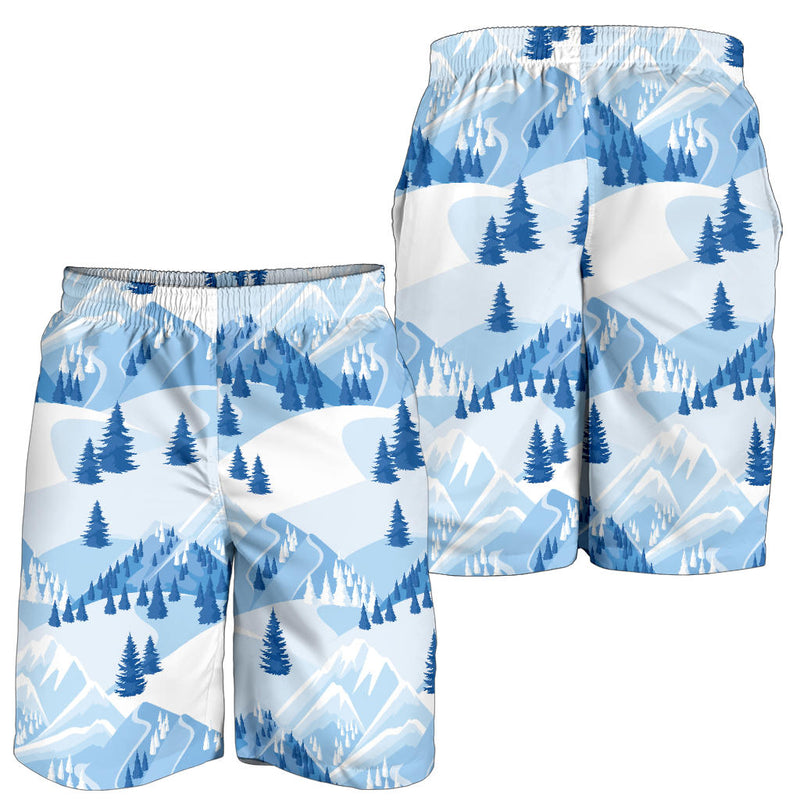 Mountain Pattern Print Design 03 Mens Shorts