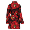 Camellia Pattern Print Design CM06 Women Bathrobe