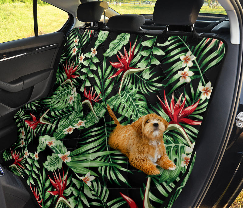 Bird Of Paradise Pattern Print Design BOP05 Rear Dog  Seat Cover