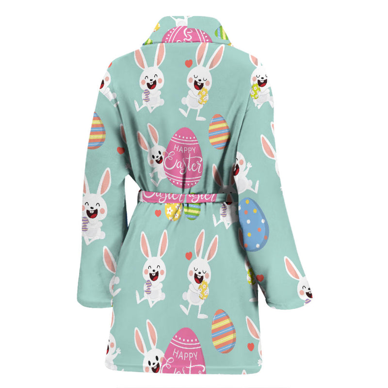 Easter Eggs Pattern Print Design RB014 Women Bathrobe