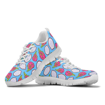 Dragonfruit Pattern Print Design DF04 Sneakers White Bottom Shoes