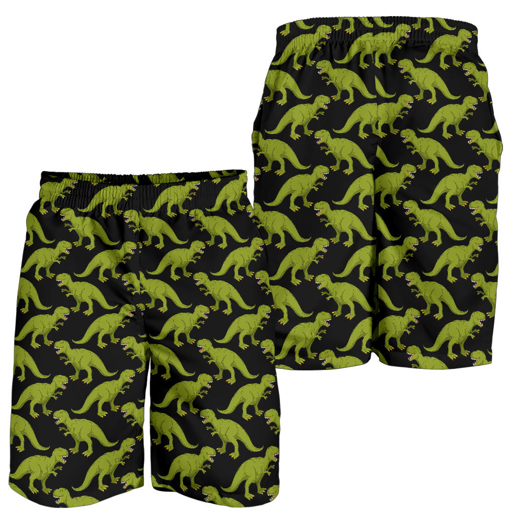T Rex Pattern Print Design A02 Mens Shorts