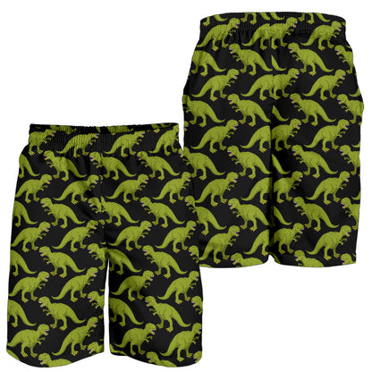 T Rex Pattern Print Design A02 Mens Shorts