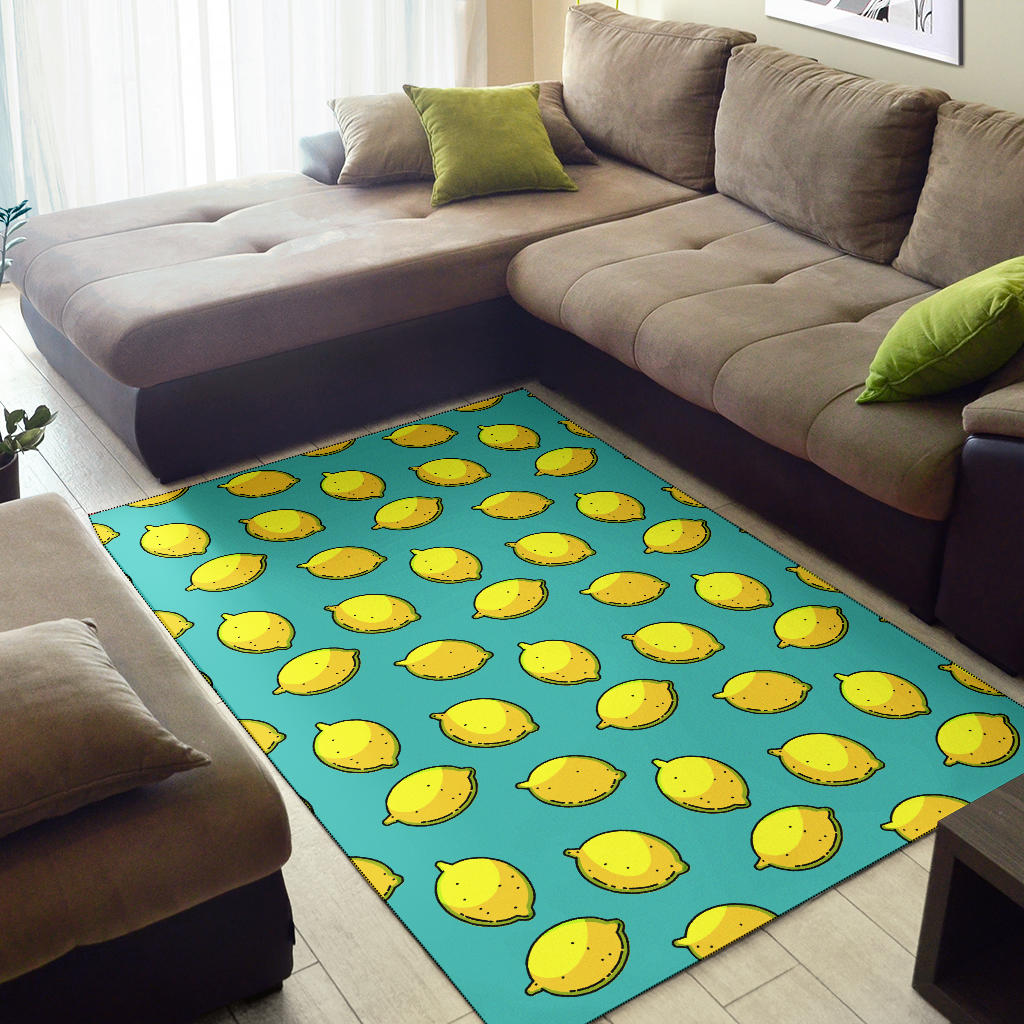 Lemon Pattern Print Design LM04 Area Rugs