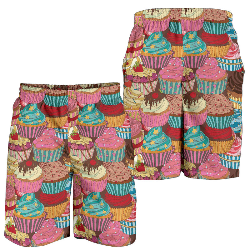 Cupcake Pattern Print Design CP01 Mens Shorts