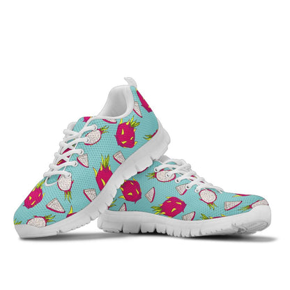 Dragonfruit Pattern Print Design DF01 Sneakers White Bottom Shoes