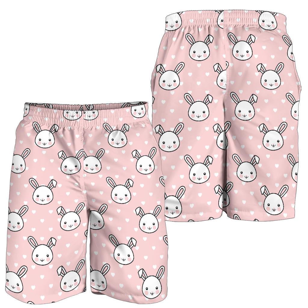 Rabbit Pattern Print Design RB02 Mens Shorts