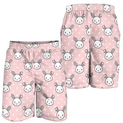 Rabbit Pattern Print Design RB02 Mens Shorts