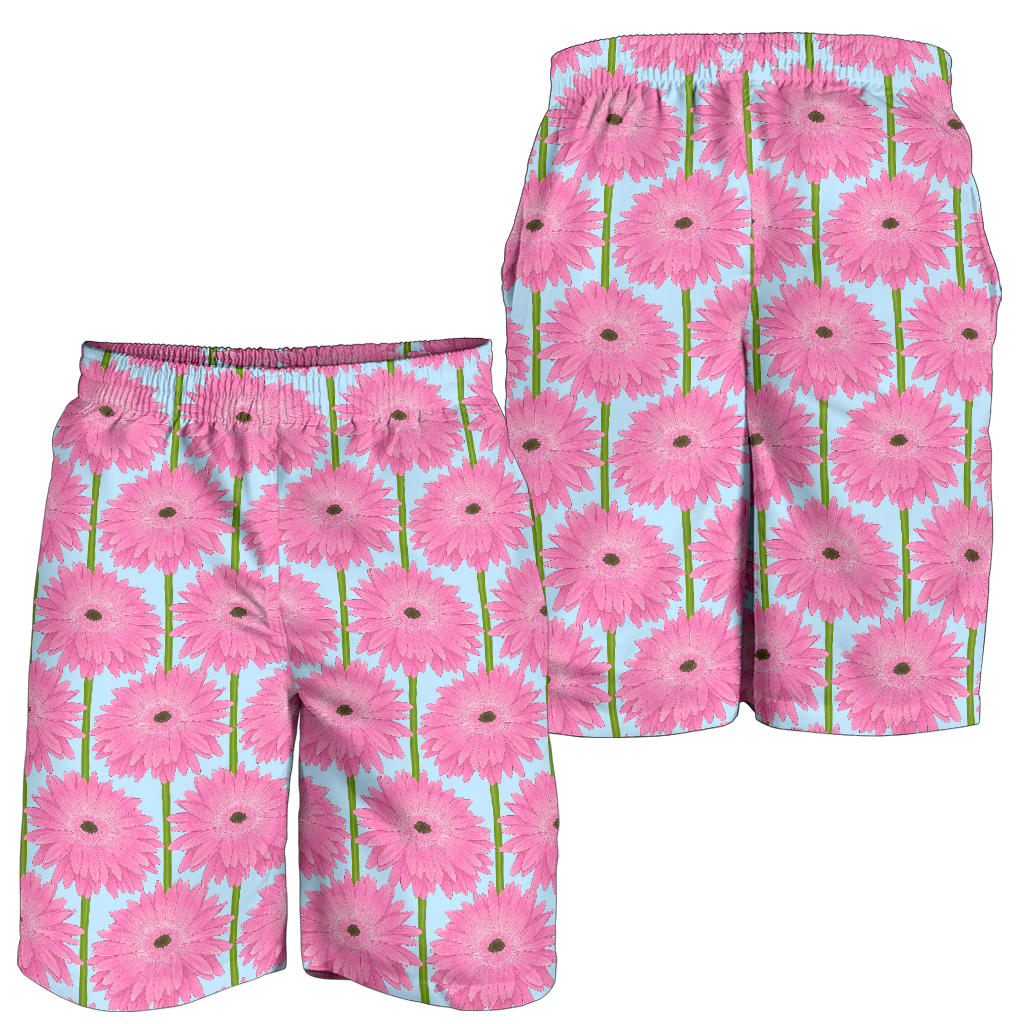 Gerberas Pattern Print Design GB01 Mens Shorts