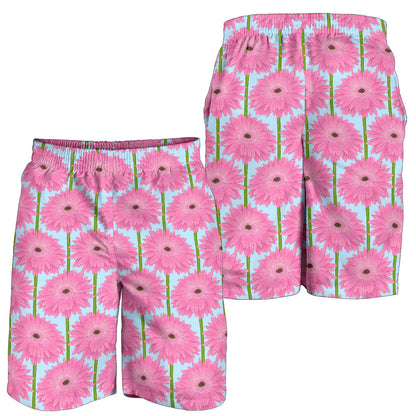 Gerberas Pattern Print Design GB01 Mens Shorts
