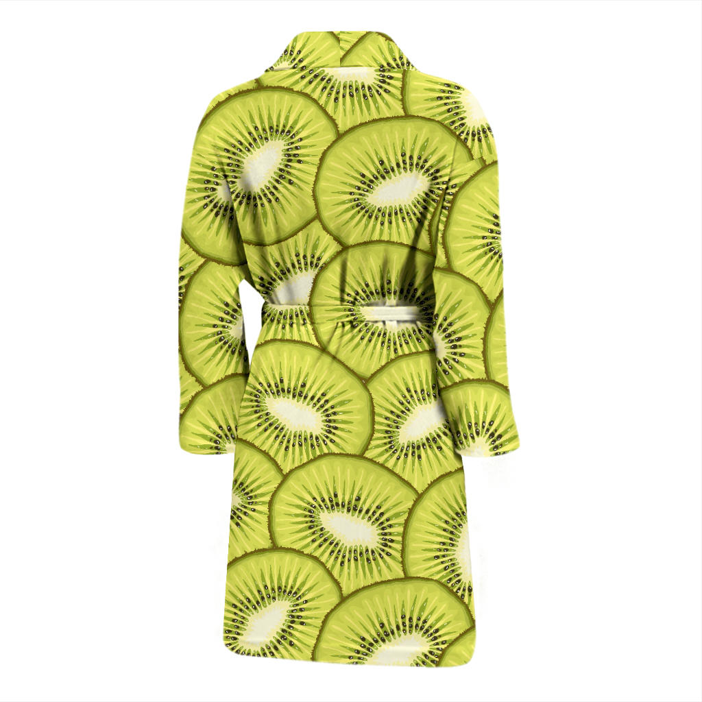 Kiwi Pattern Print Design KW07 Men Bathrobe