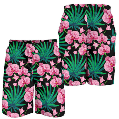 Orchid Pink Pattern Print Design OR06 Mens Shorts