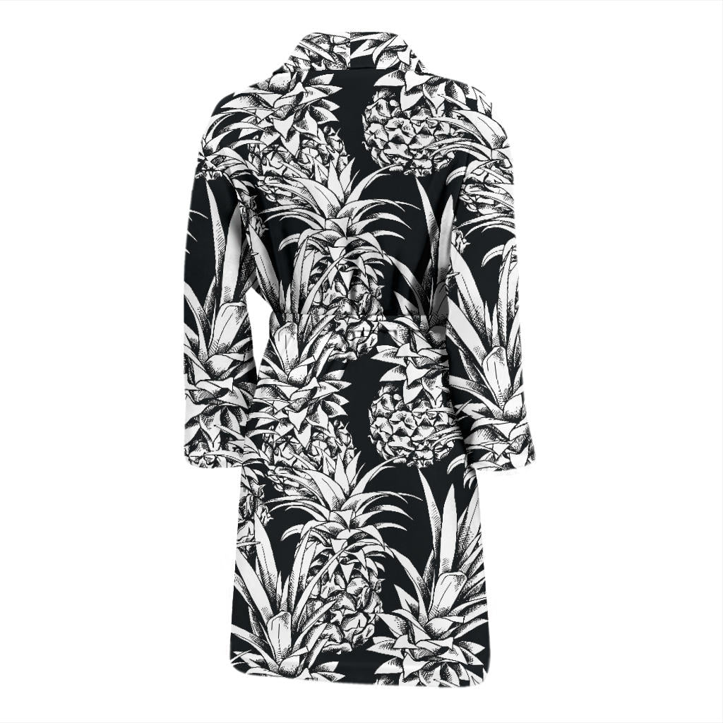 Pineapple Pattern Print Design PP08 Men Bathrobe