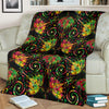 lotus Boho Pattern Print Design LO09 Fleece Blanket