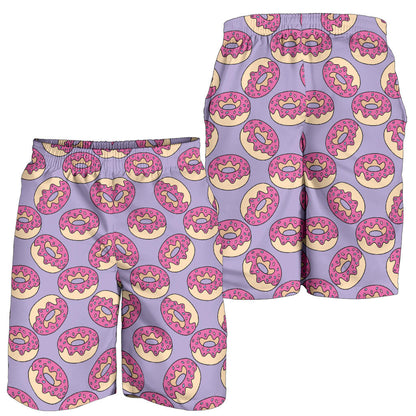 Donut Pattern Print Design DN015 Mens Shorts
