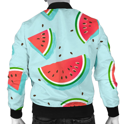 Watermelon Pattern Print Design WM03 Men Bomber Jacket