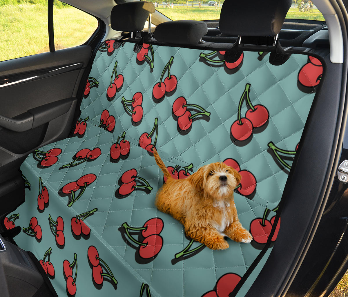 Cherry Pattern Print Design CH03 Rear Dog  Seat Cover