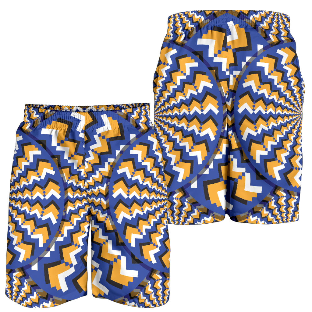Optical illusion Pattern Print Design A01 Mens Shorts