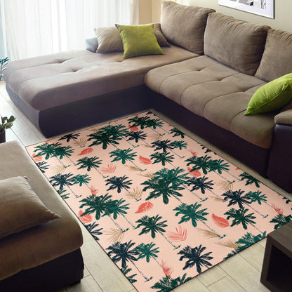 Palm Tree Pattern Print Design PT014 Area Rugs