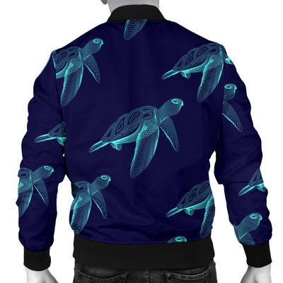 Sea Turtle Pattern Print Design T04 Men Bomber Jacket