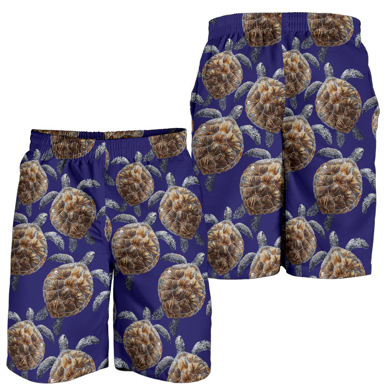 Sea Turtle Pattern Print Design T05 Mens Shorts