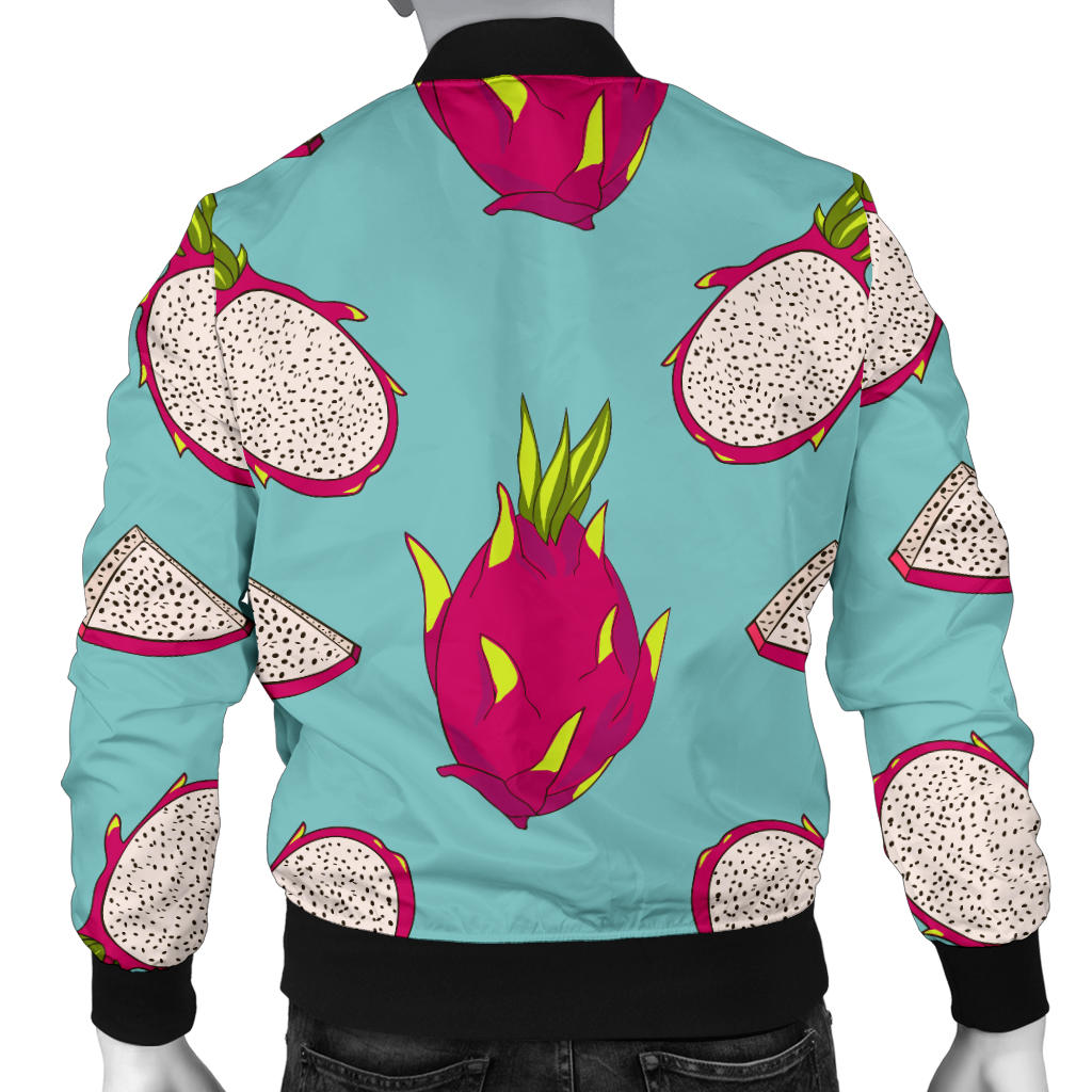 Dragonfruit Pattern Print Design DF01 Men Bomber Jacket