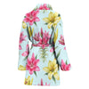 Lily Pattern Print Design LY010 Women Bathrobe