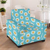 Daisy Pattern Print Design DS03 Armchair Slipcover