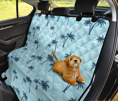 Palm Tree Pattern Print Design PT04 Rear Dog  Seat Cover